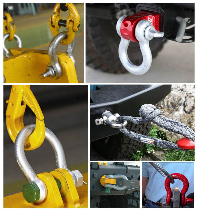 Rigging Hardware 304 Stainless Steel European Type D Shackles supplier