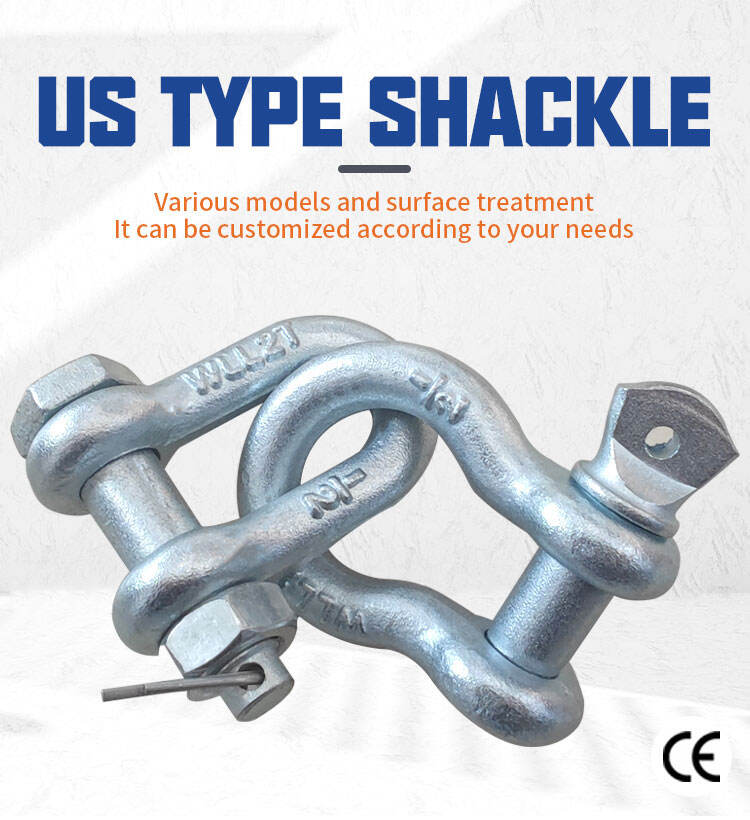 Shackle bolt forged G2150 bolt type d ring shackle supplier