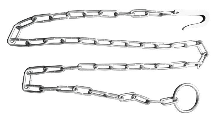 Carbon Steel Chain Welded Animal Cow Chain with Ring and Hook supplier