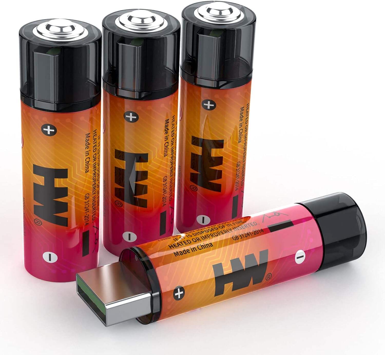 Micro USB AA Rechargeable Battery Directly Charge