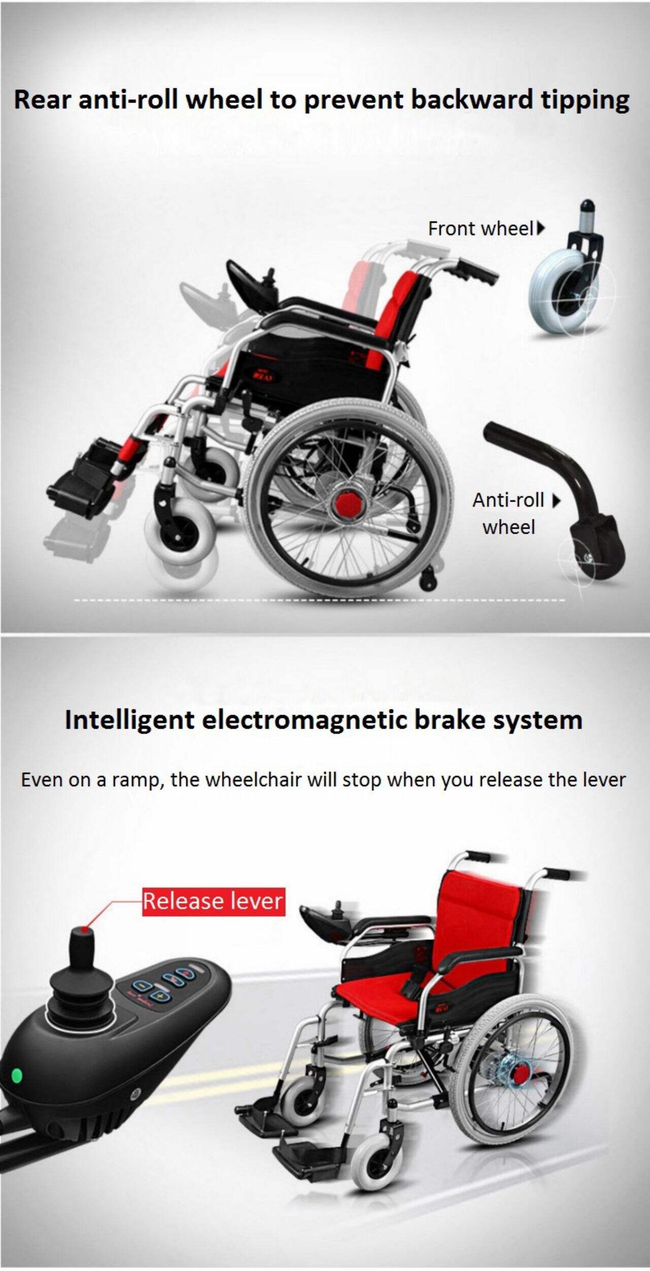 KSM-502 24inch New Arrival Travel Motor Electronic Motorized Folding Battery Operated Power Reviews Electric Wheelchair Sales details