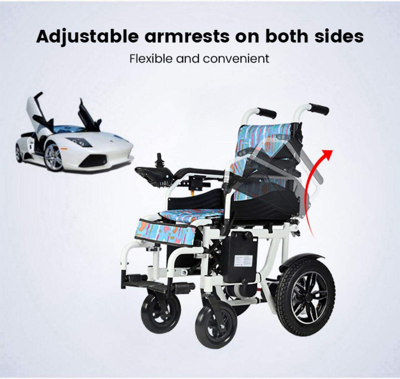 KSM-503C Custom Children's Folding Electric Wheelchairs Manufacturer Direct Supply Child Portable Power Wheelchair factory