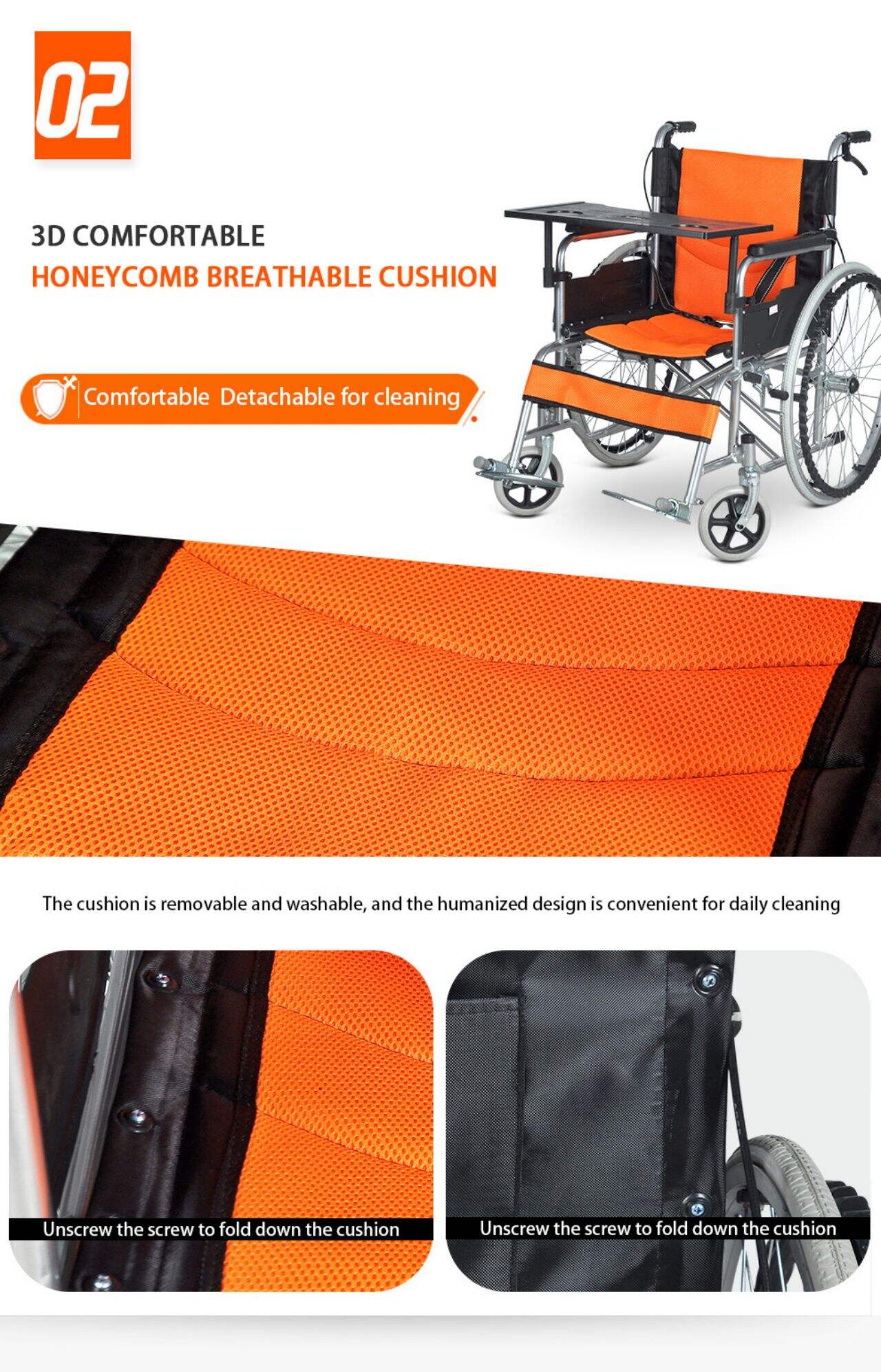 KSM-202A CE approve cheap price medical equipment Manual wheelchair folding wheelchair wheel chair for disabled factory