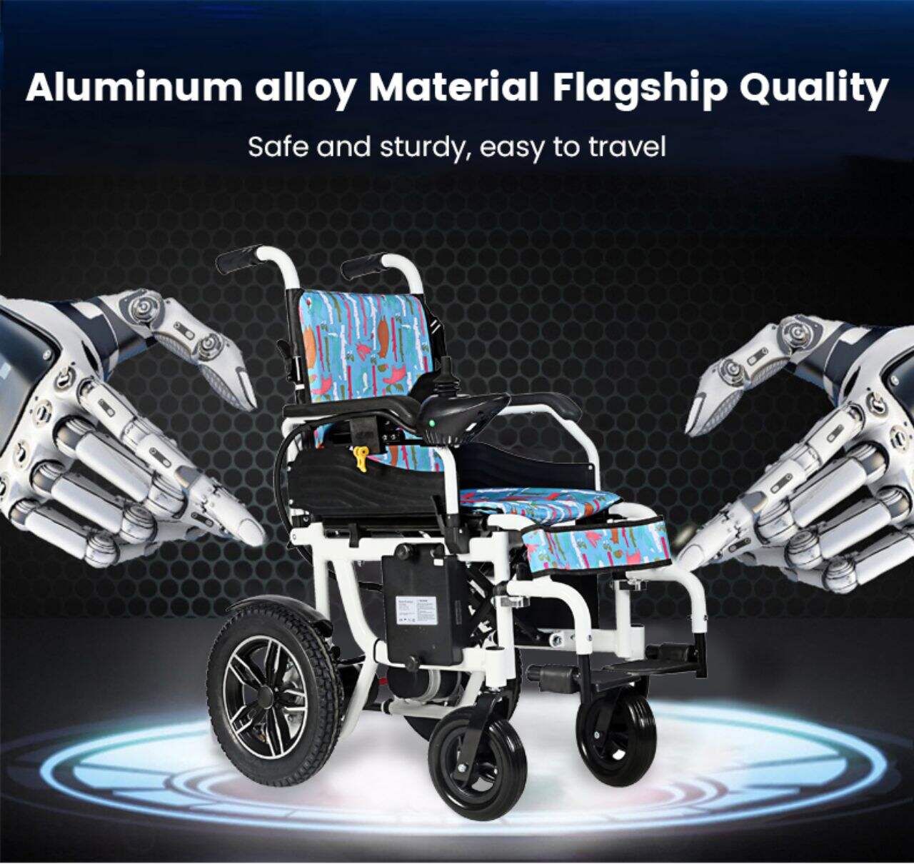 KSM-503C Custom Children's Folding Electric Wheelchairs Manufacturer Direct Supply Child Portable Power Wheelchair manufacture