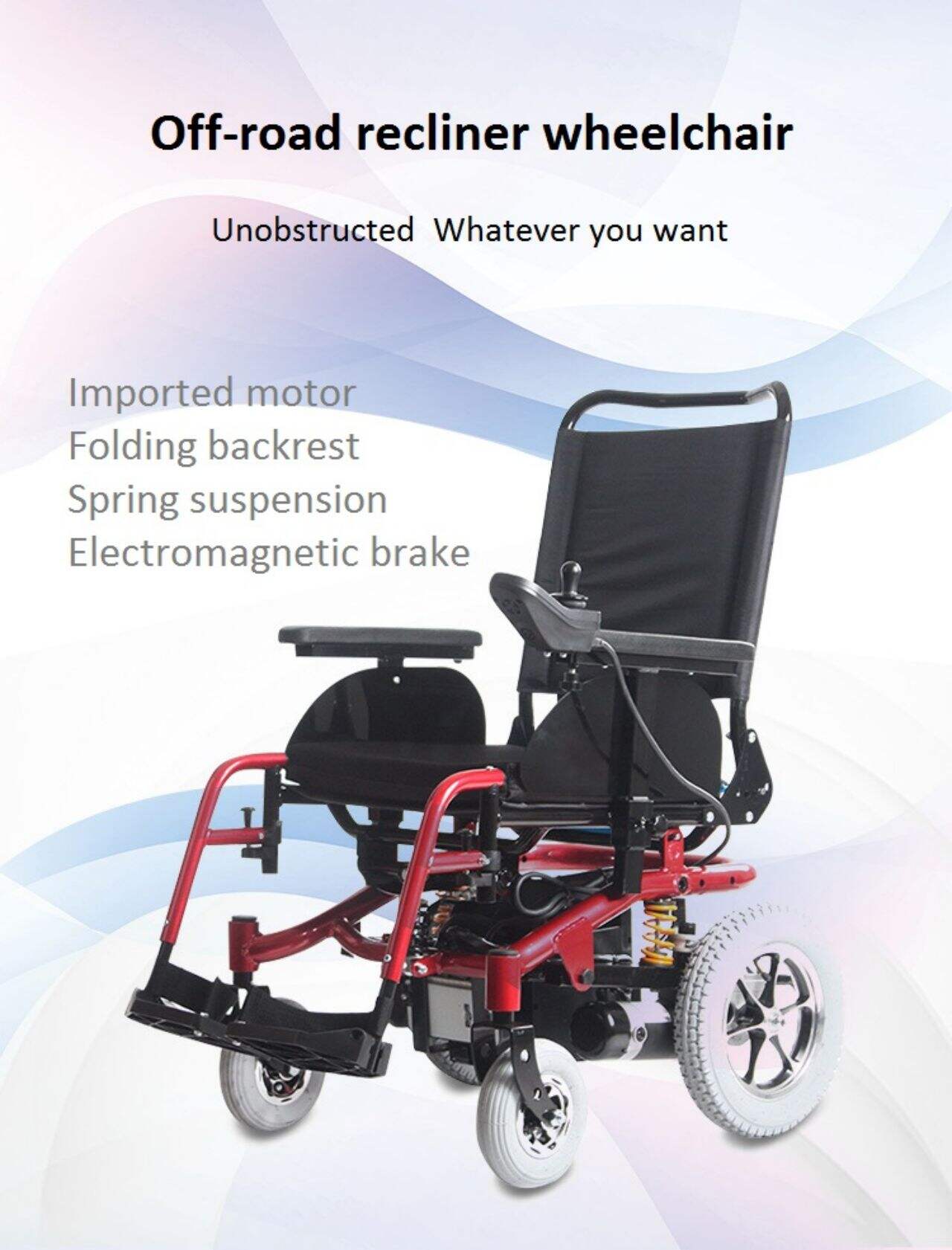 KSM-510 Best Selling Off Road Powerful Heavy Duty Comfortable Electric Wheelchair all terrain heavy duty power wheelchair factory