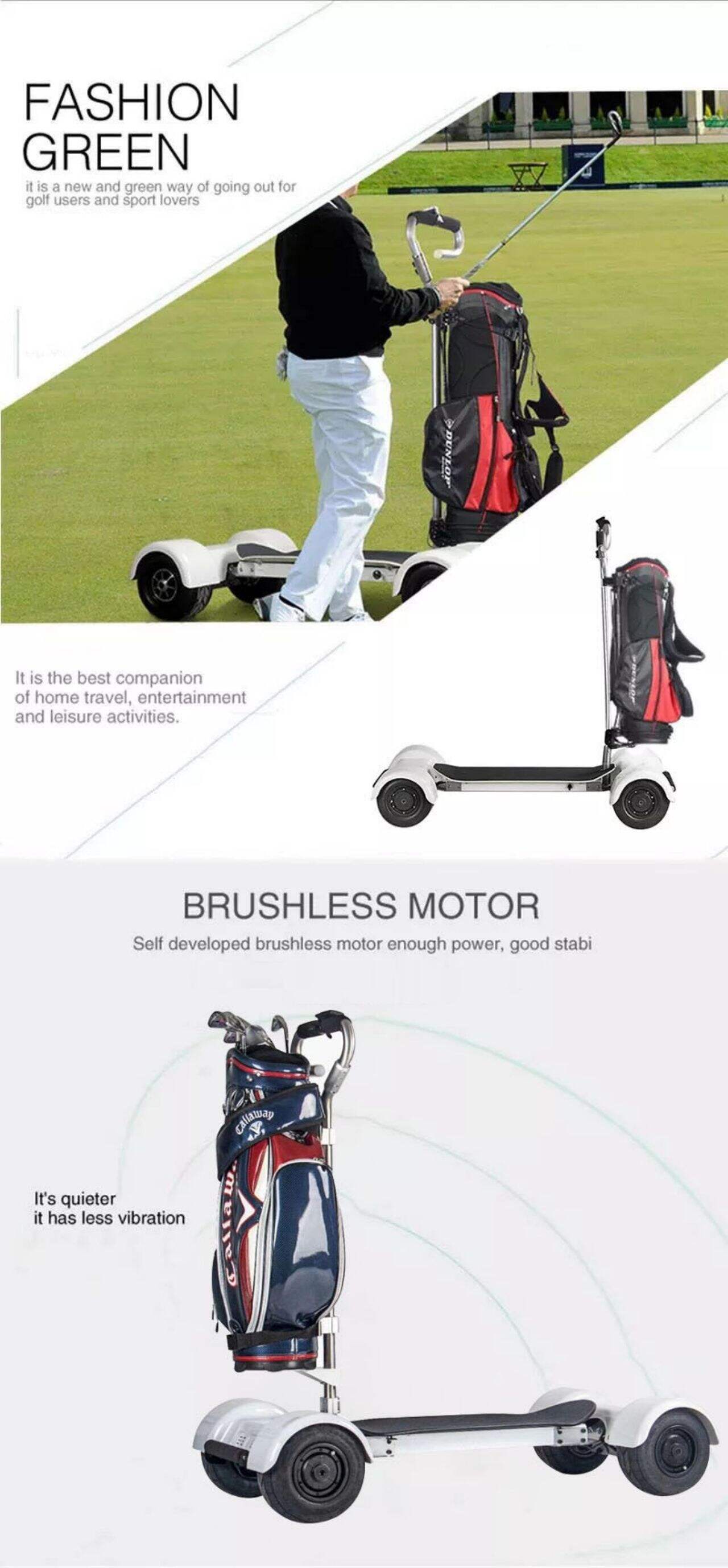 KSM-930 4 Wheeler golf cart scooter for sale max load 150kg golf bike electric scooter golf skateboard factory