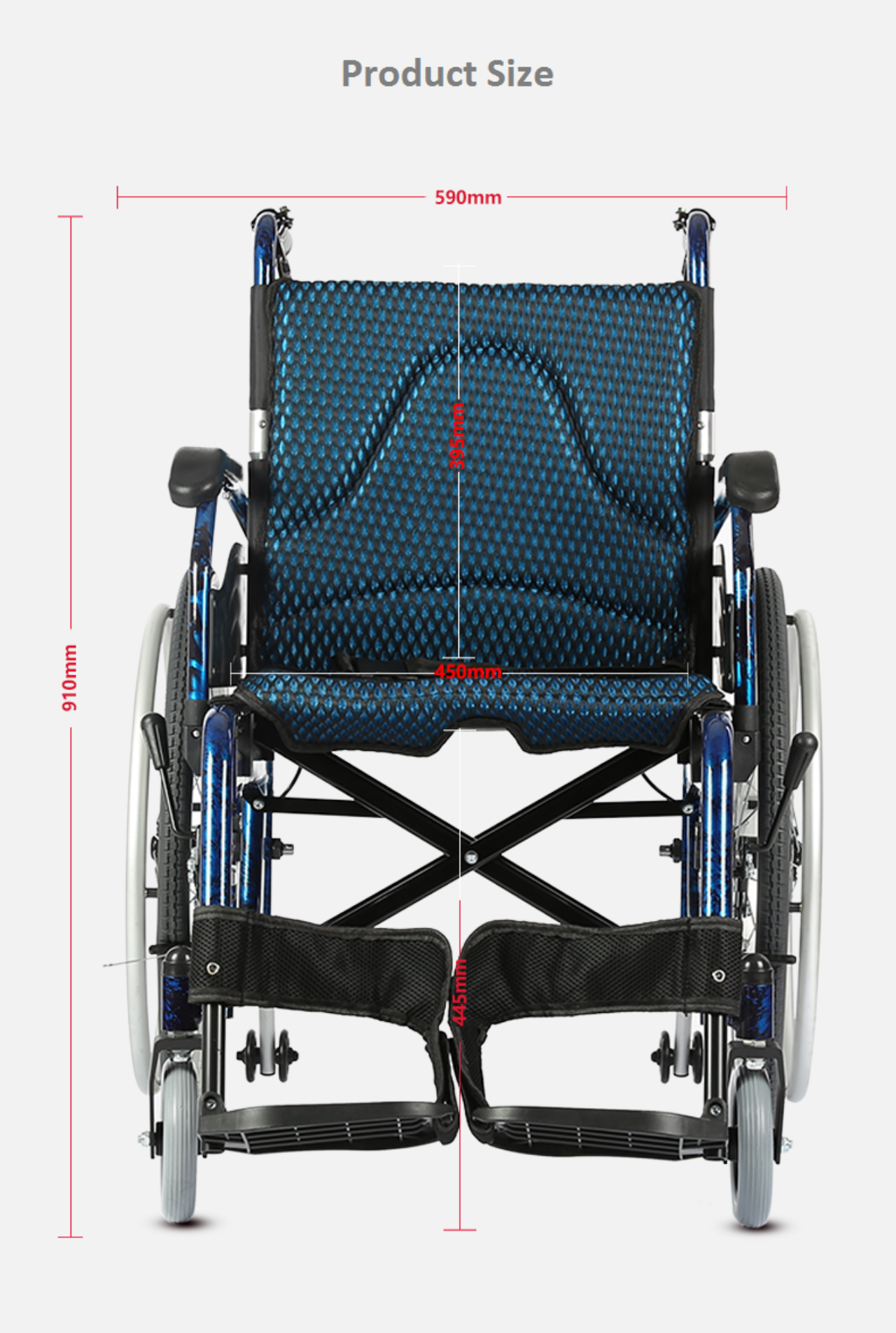 KSM-201 High Quality Lightweight Manual hoome Wheelchair Portable Folding Hand Push Adult Disabled Elderly supplier