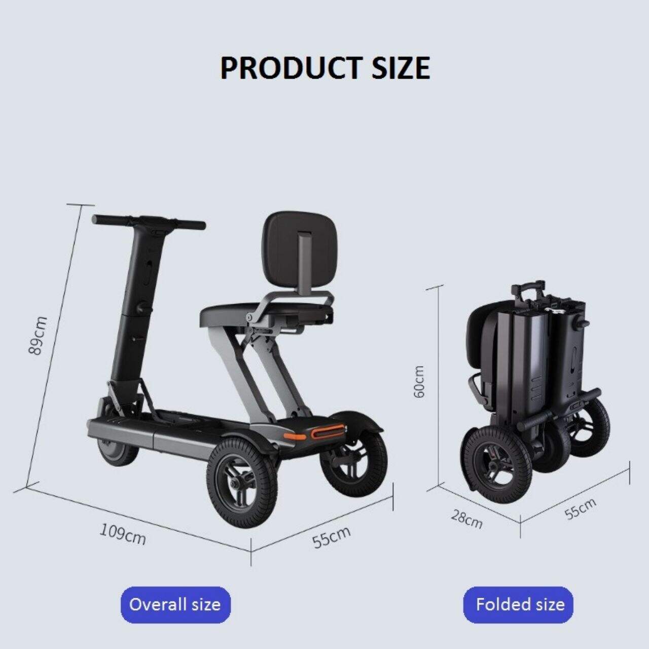 KSM-908 Smart Factory Price Foldable Handicapped Mobility Handicap Best For Fashion Style Electric Scooter For Elderly supplier