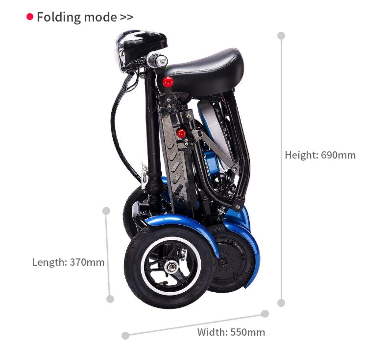 KSM-905A Best selling 4 wheel mobility electric scooters for old people and adult with lithium battery factory