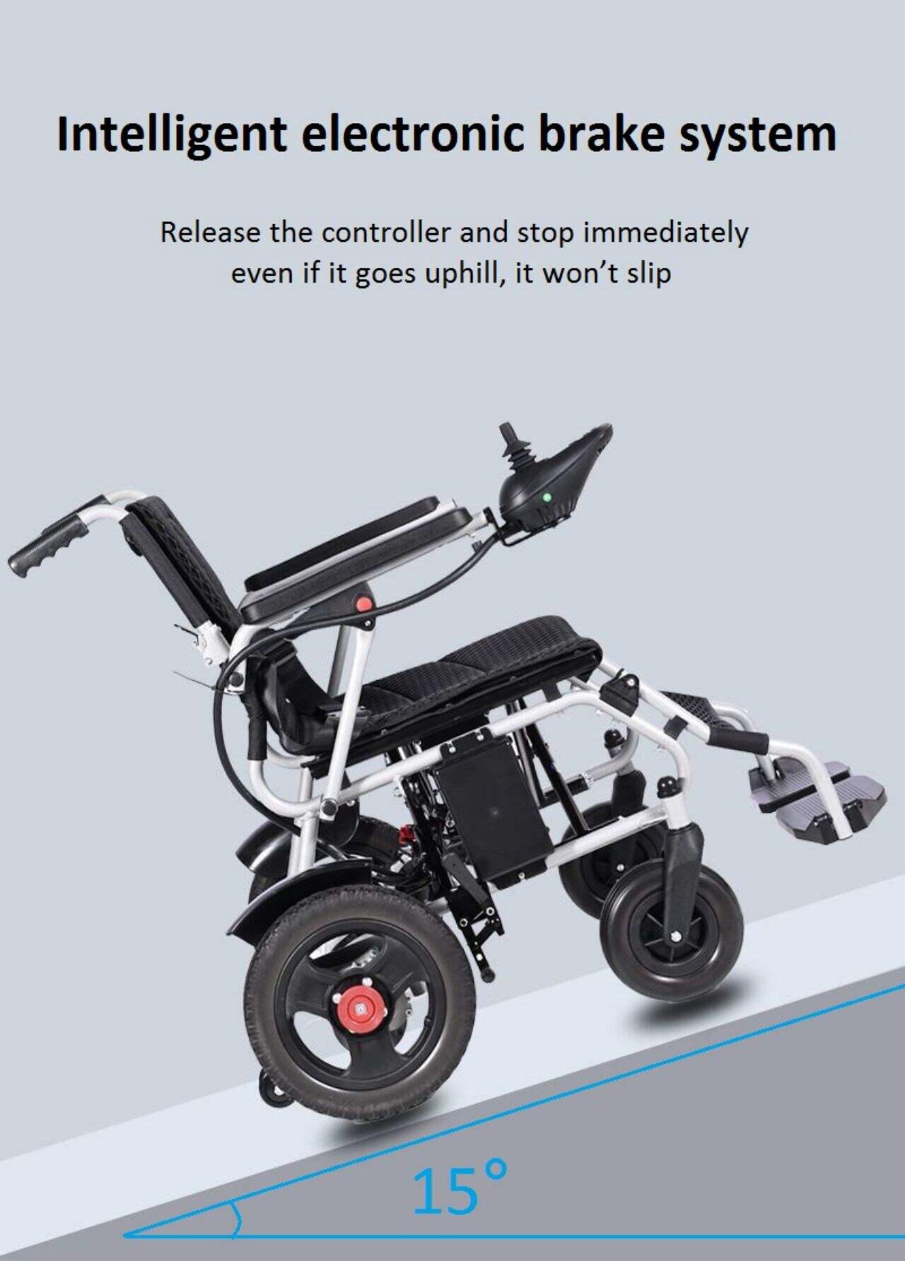 KSM-506 Lightweight foldable electric power folding travel wheelchair with cheaper price factory