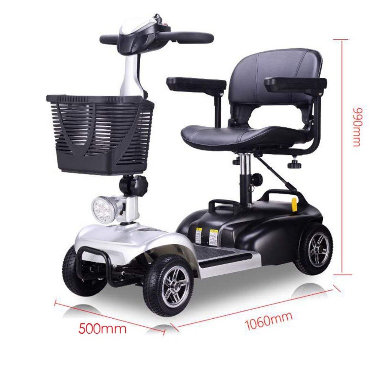 KSM-906A 4 Wheel Mobility Scooter Handicapped Travel Use Electric Mobility Scooter For Elderly Disabled Person manufacture