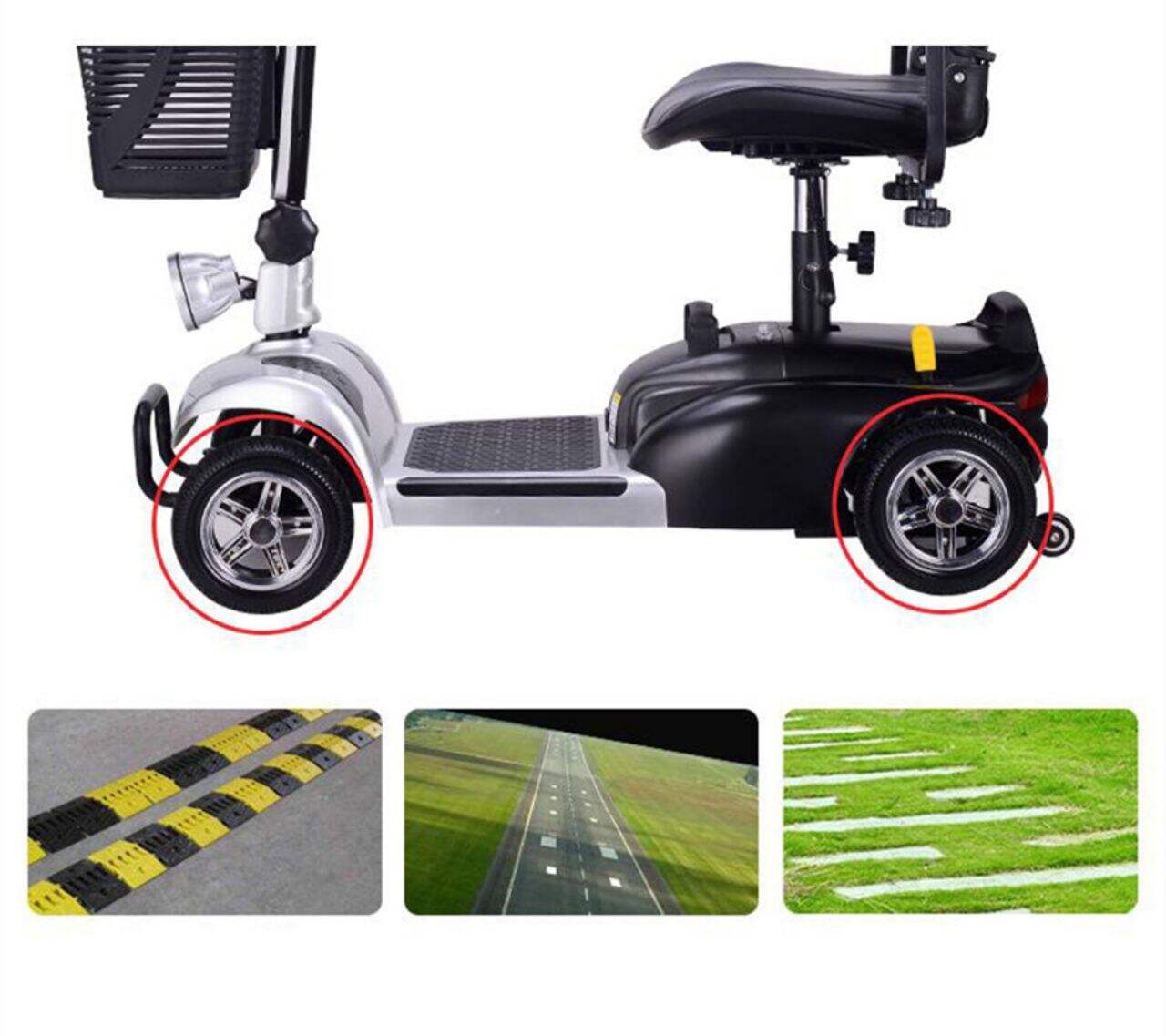 KSM-906A 4 Wheel Mobility Scooter Handicapped Travel Use Electric Mobility Scooter For Elderly Disabled Person supplier