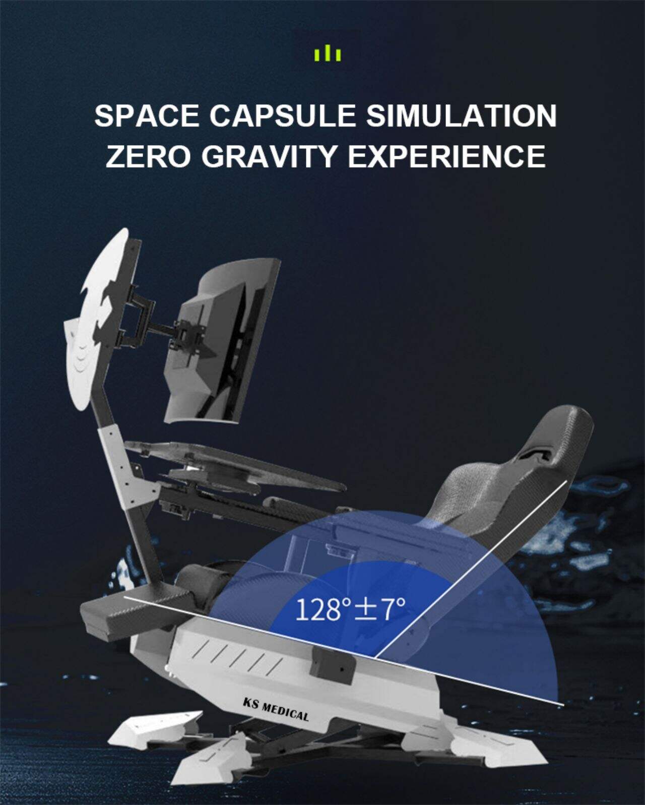 KSM-GCN2 Fully Recline Gaming Chair Cockpit Gaming Gamer Desk and Chairs Zero Gravity Design Best Chair Most Comfortable factory