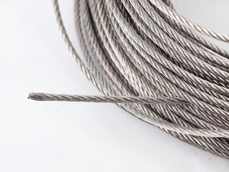 SUNCOR STAINLESS 7x7 1/8" 316 SS Wire Rope Cable - Sold Per Foot