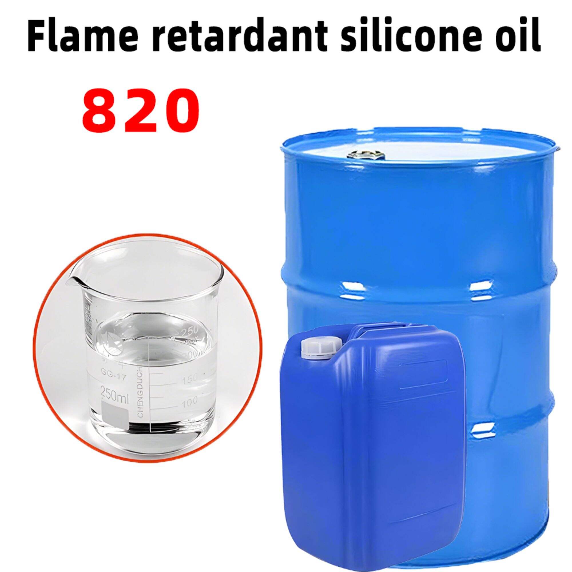 Flame retardant silicone oil