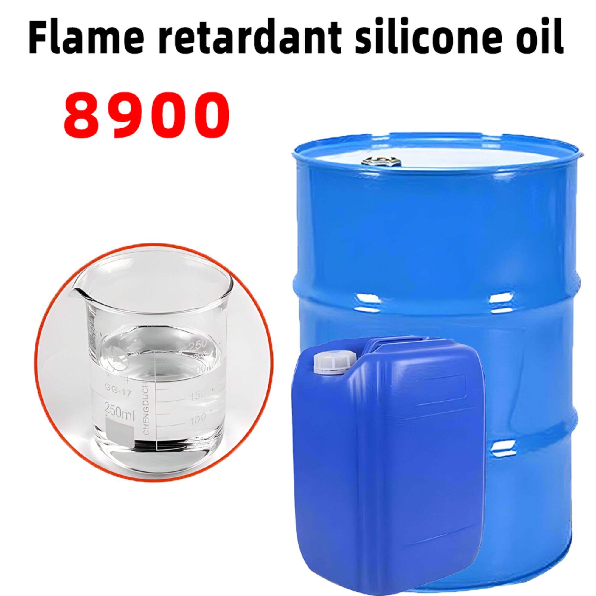 Flame retardant silicone oil