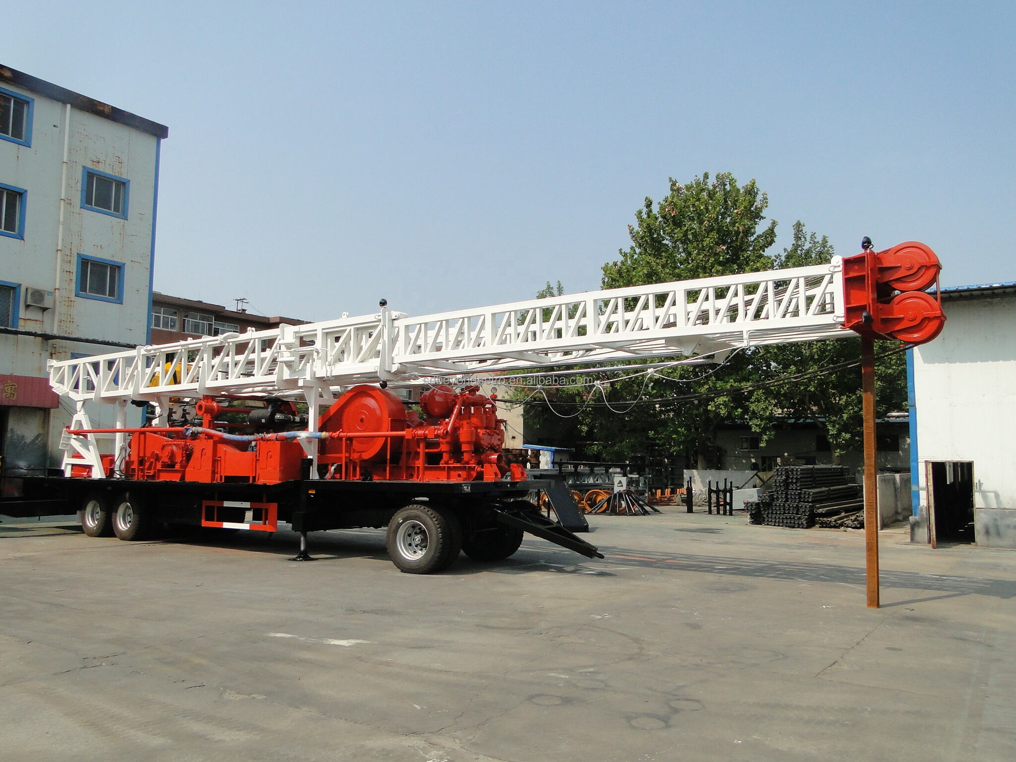 Machinery Drilling Depth 5000m 1500HP Mechanical Skid-Mounted Oil Water Well  Drilling Rig manufacture