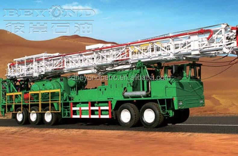 Api XJ450 Truck-Mounted Mobile oilfield rigs Oil Drilling Rig for oil rigs workover supplier