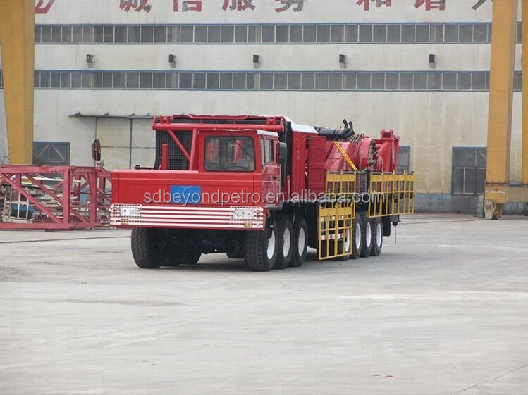 Api XJ450 Truck-Mounted Mobile oilfield rigs Oil Drilling Rig for oil rigs workover supplier