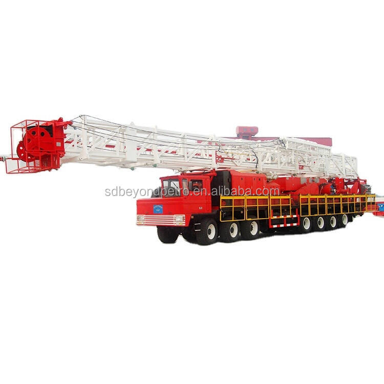 Api Standard XJ350 3200m Mobile Truck-mounted Oil Well Drilling Rig Machine for Oilfield Oil Well Drilling with Diesel Engine factory