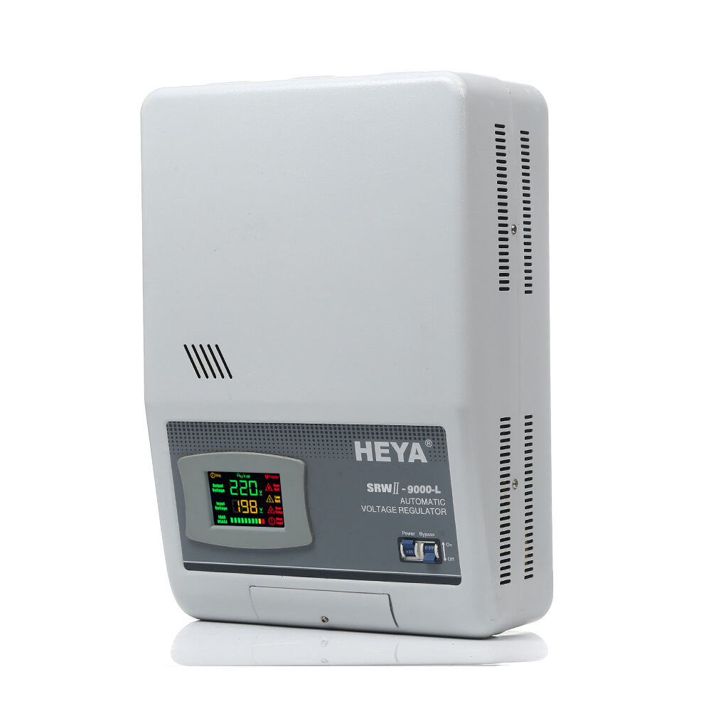 Hot SRWII-9000-L Single Phase Relay Controlled Wall Type LED display Automatic AC Voltage Regulator supplier