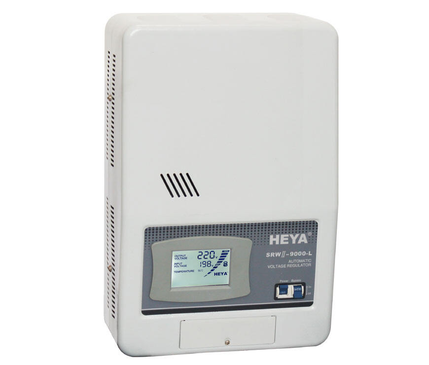 Hot SRWII-9000-L Single Phase Relay Controlled Wall Type LED display Automatic AC Voltage Regulator factory