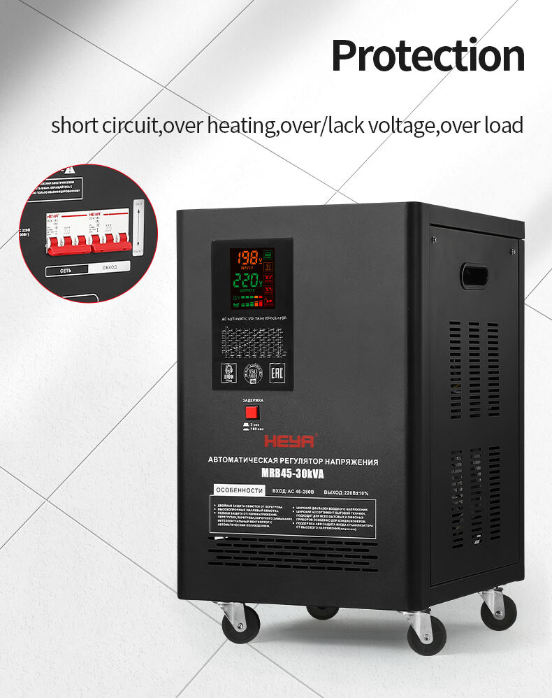 Factory New 45-280V 30KVA AC SVC Single Phase Automatic Voltage Regulator Low Pressure LED Display Stabilizer New Products details