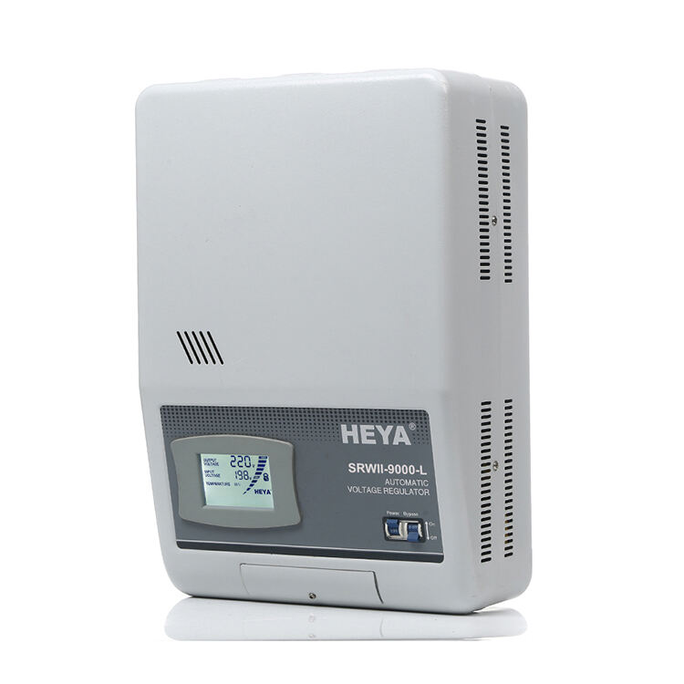 Hot SRWII-9000-L Single Phase Relay Controlled Wall Type LED display Automatic AC Voltage Regulator supplier