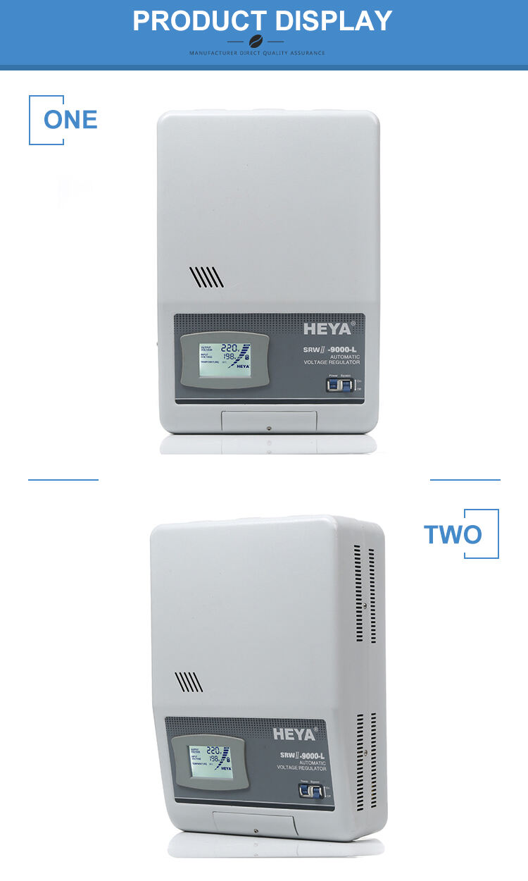 Hot SRWII-9000-L Single Phase Relay Controlled Wall Type LED display Automatic AC Voltage Regulator supplier