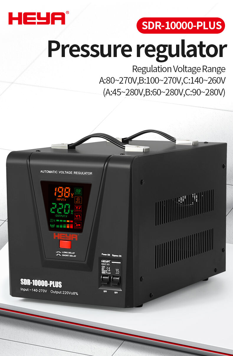 AVR 10KVA Single Phase 220V AVR Digital 10KW 8KW Regulador De Voltaje Automatic Regulators Stabilizers supplier