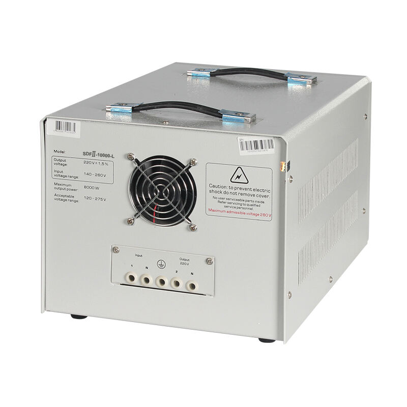 Factory direct sales servo type intelliigent LCD display SDF-II-10000-L full automatic AC voltage regulator factory