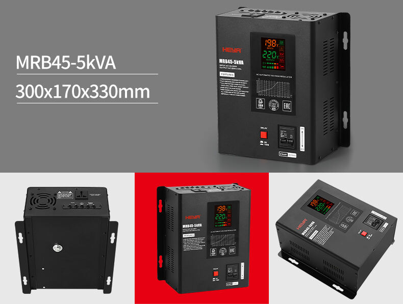 Wall Mounted 5KVA 220V AVR Single Phase Estabilizador De Voltage Automatic Regulators Stabilizers AVR 4000-5000W details