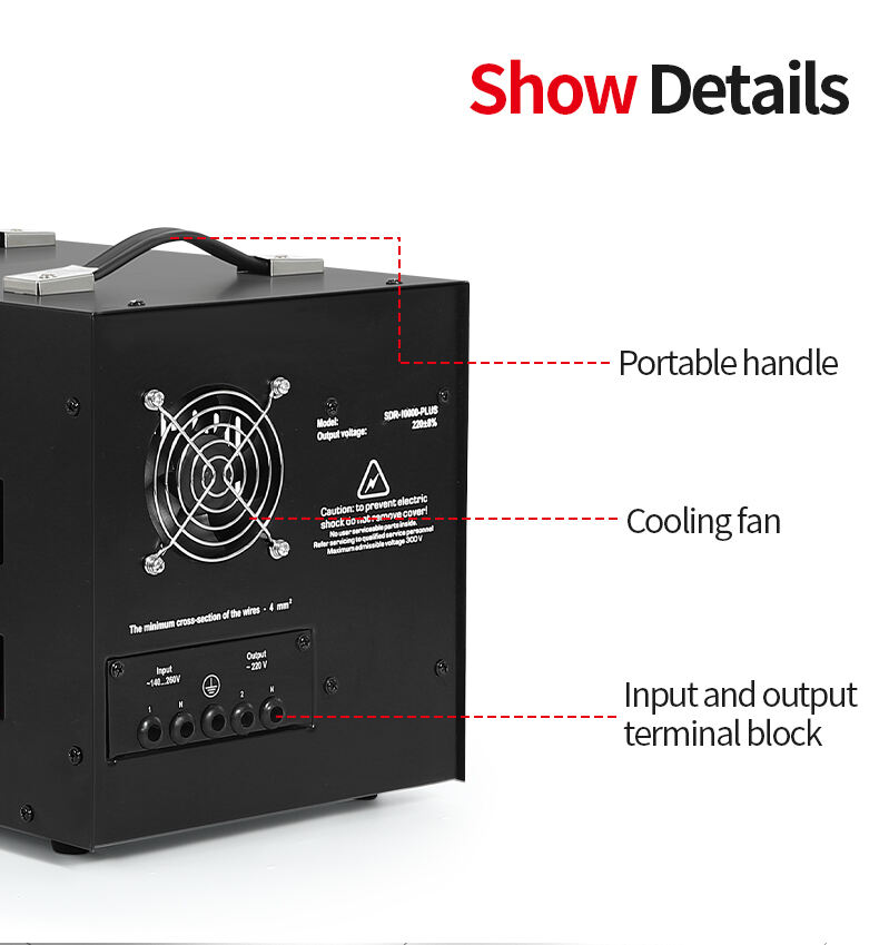 AVR 10KVA Single Phase 220V AVR Digital 10KW 8KW Regulador De Voltaje Automatic Regulators Stabilizers manufacture