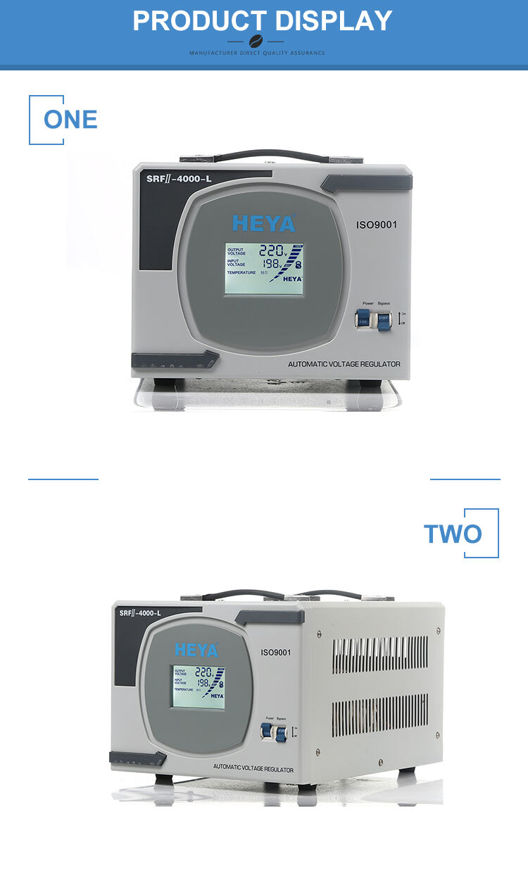 Selling like hotcakes LED screen shows Single Phase Relay Controlled SRFII-4000D Automatic  AC Voltage Regulator details