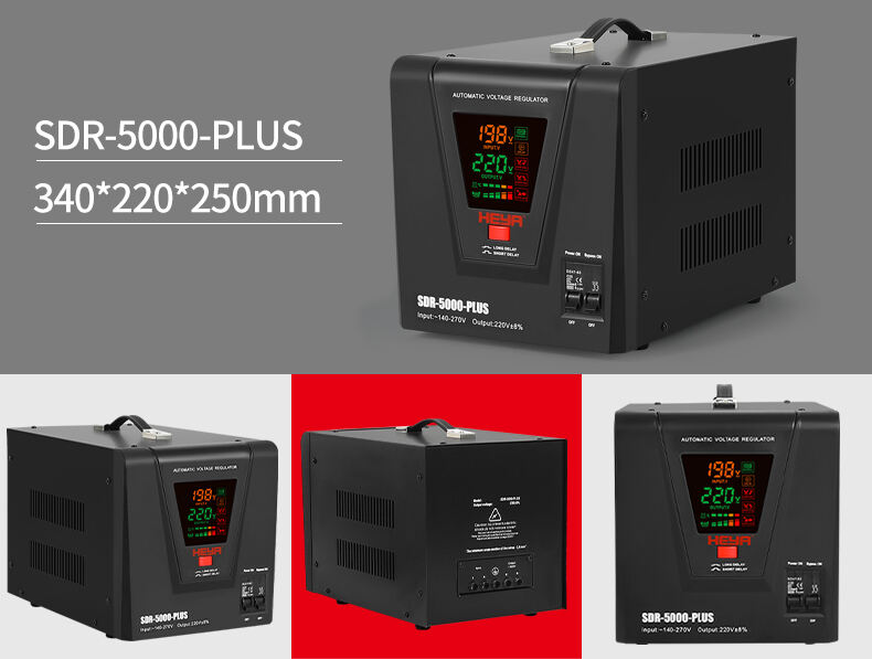 5KVA Single Phase 220V AVR Color Digital 4000-5000W Automatic Regulators Stabilizers Price With Protection supplier