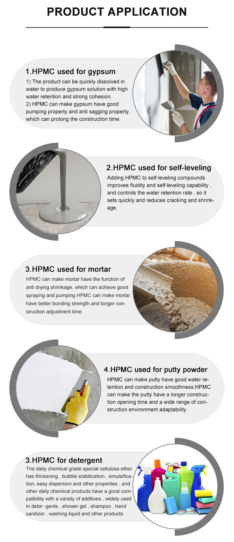 Hpmc Chemicals / Hidroxipropil Metilcelulose Hpmc / Thickener Hpmc Powder details