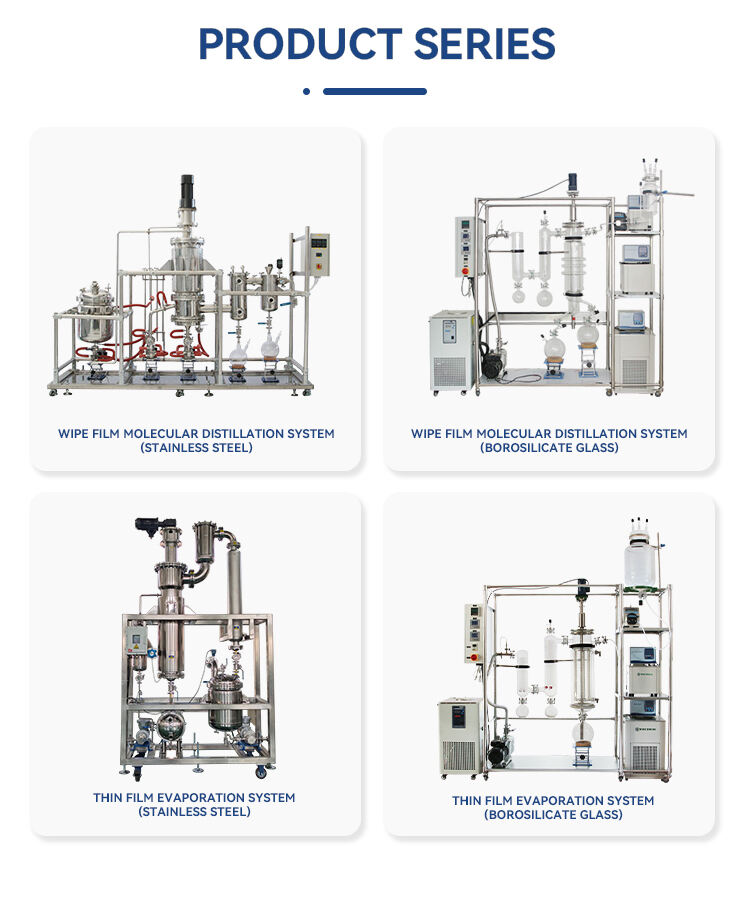 Stainless Steel Falling Film Evaporator Evaporation area: 3.5~15 ㎡ Processing capacity: 90~500L/h manufacture