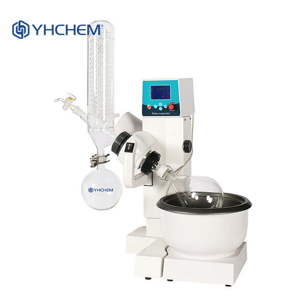 Pangunahing mga bahagi at operasyon ng isang rotary evaporator