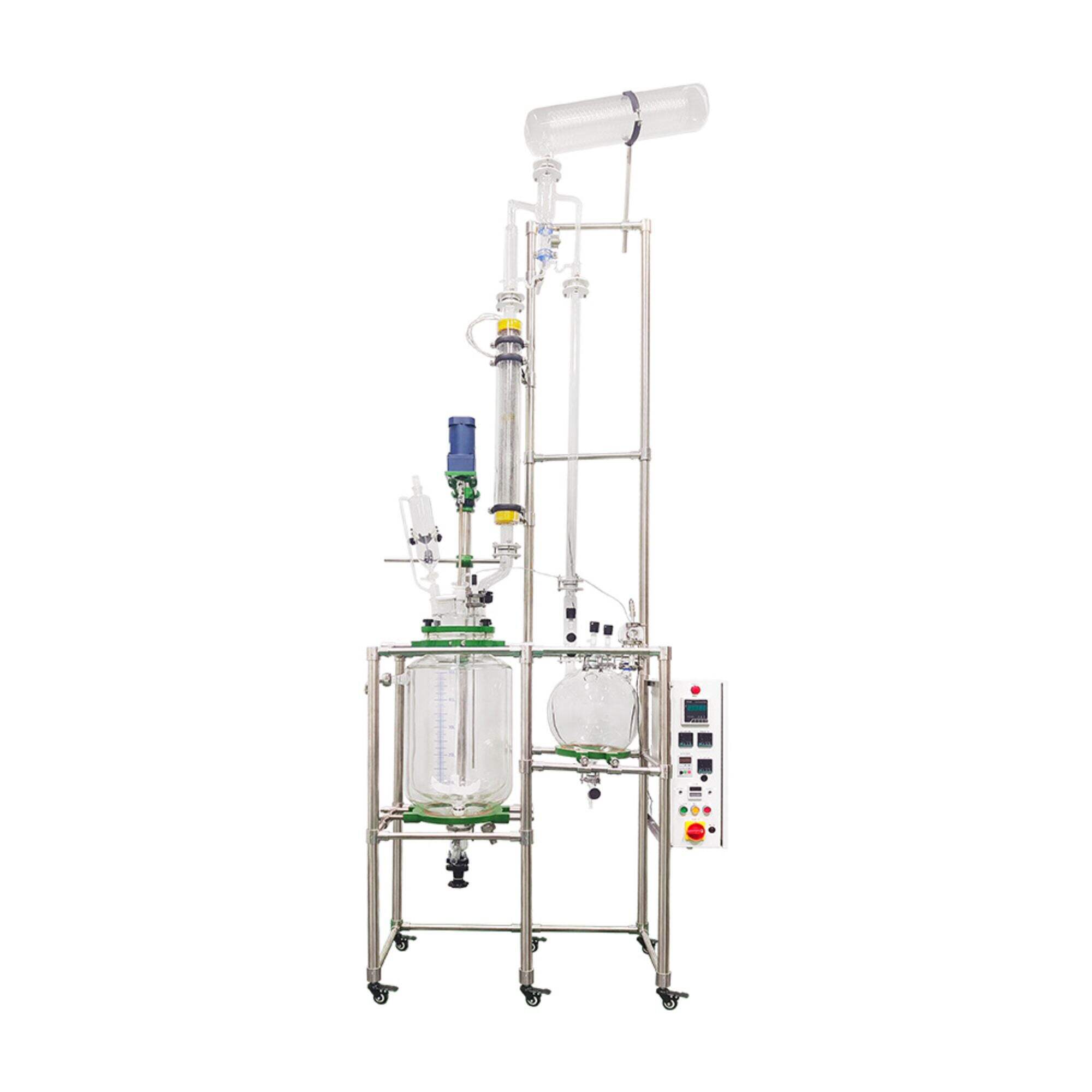 YFT-50 Galss Distillation Column Tower Condensing area：0.8 ㎡