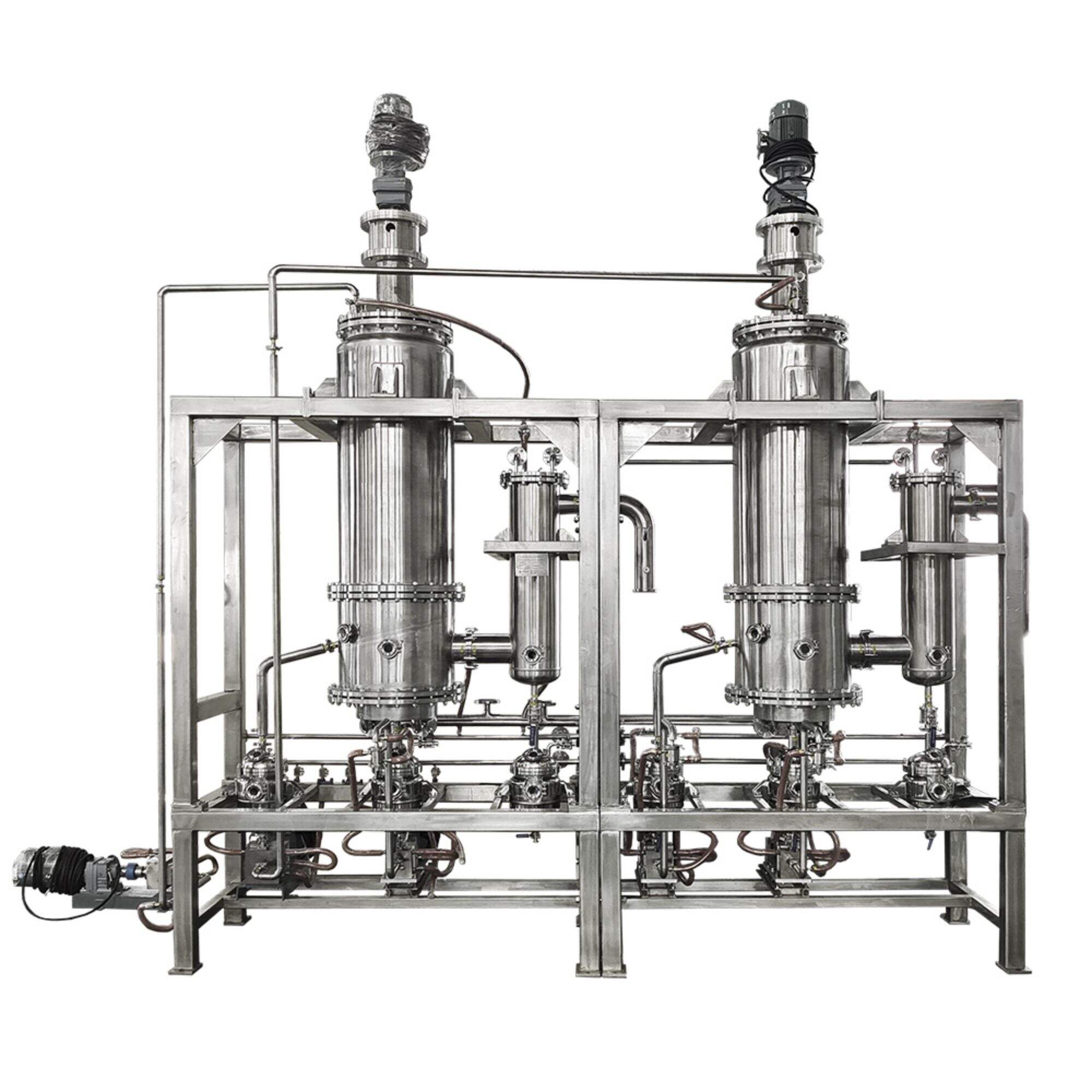 YMD-20S Stainless Steel Molecular Distillation Evaporated area: 2㎡ Treatment capacity: 40~200L/h