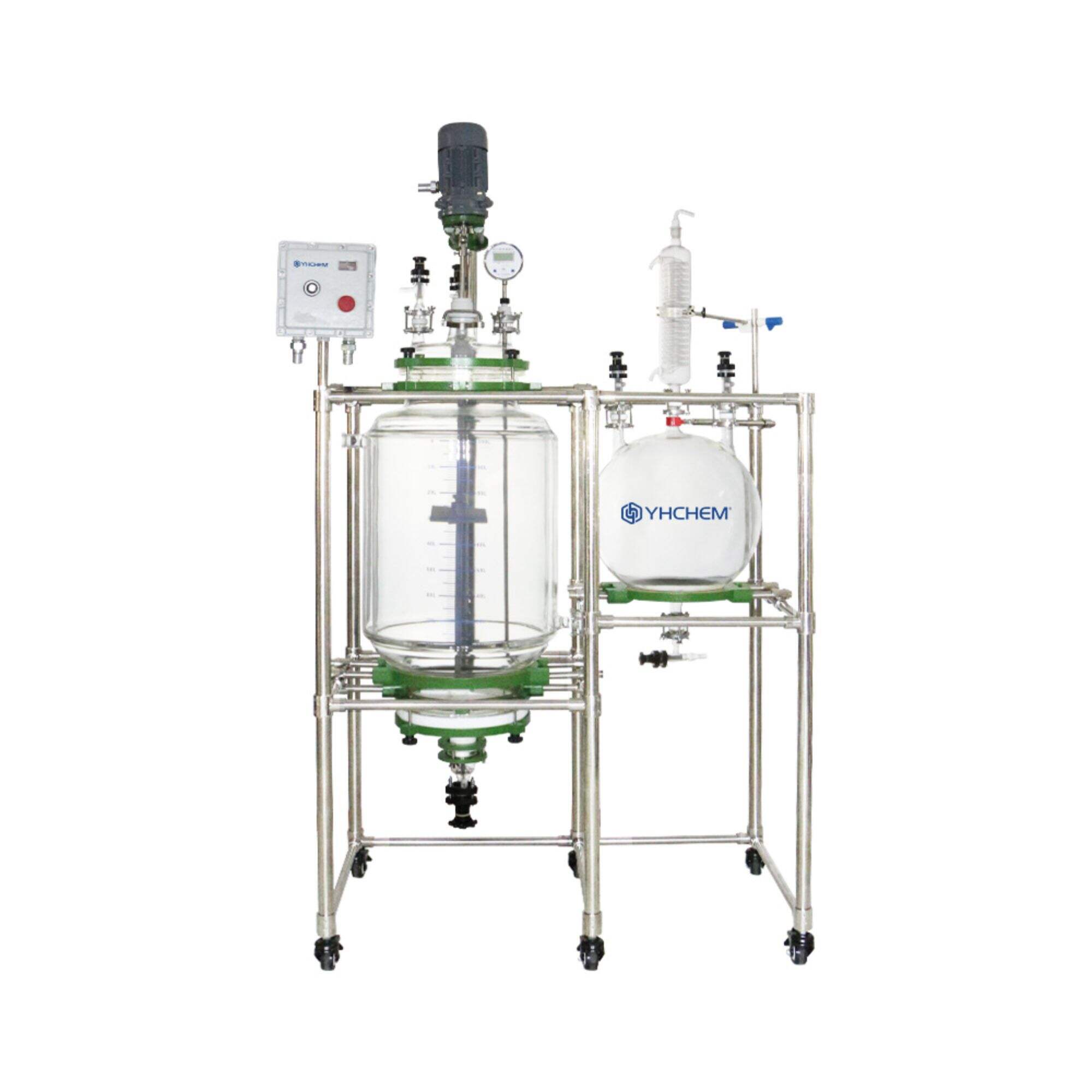 YFR-100EX  Multi-functional Jacketed Glass Reactor Filtration Area: 0.06㎡ Temperature Range: -80~200℃