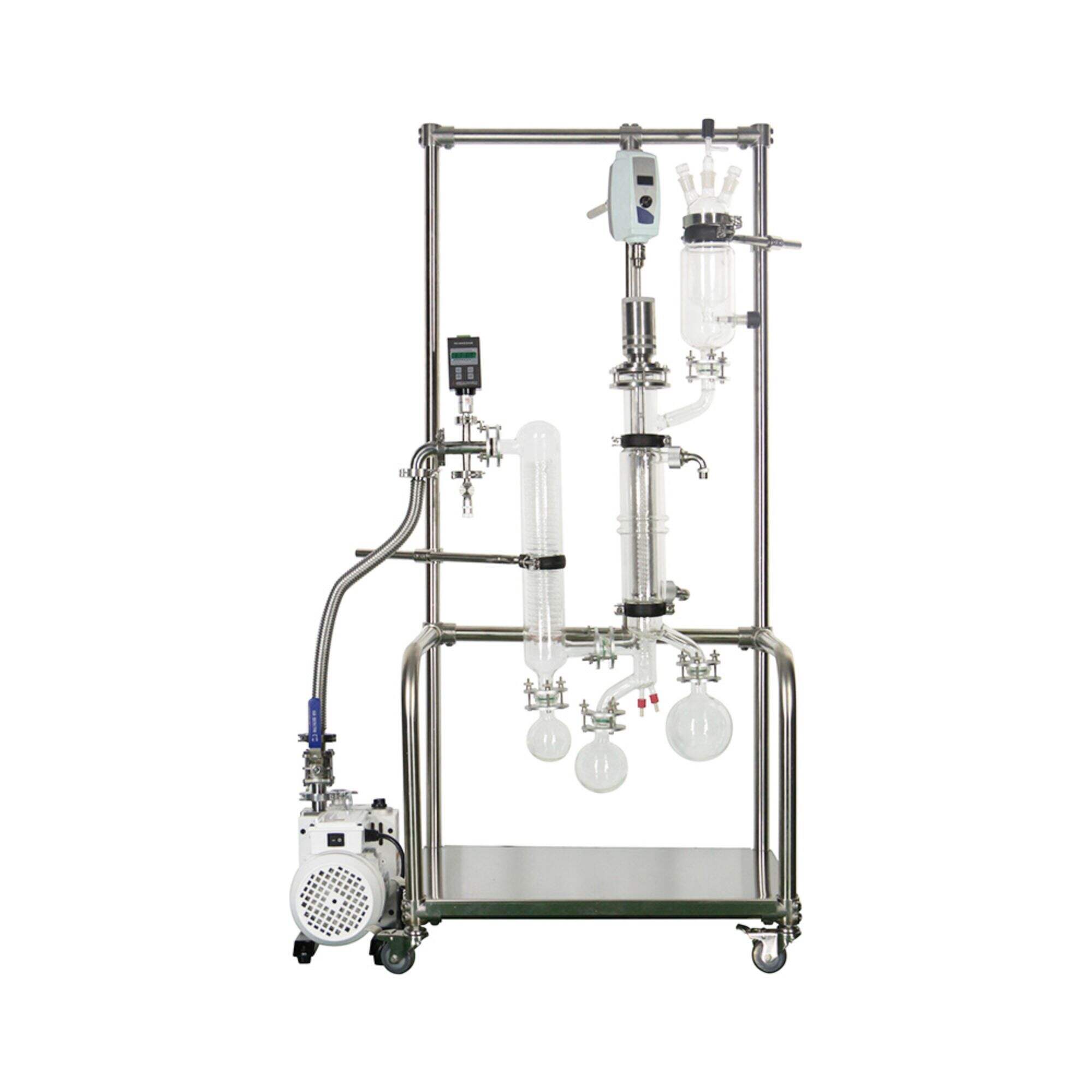 YMD-60 Glass Molecular Distillation Evaporated area：0.06 ㎡ Treatment capacity： 0.05~2L/h