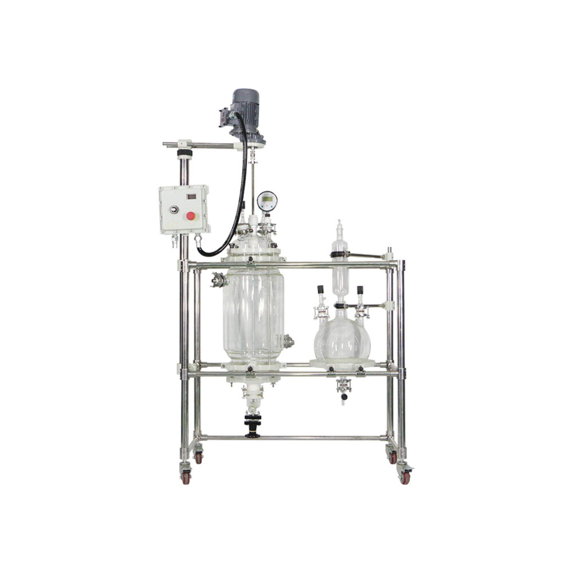 YFR-20EX  Multi-functional Jacketed Glass Reactor Filtration Area: 0.03㎡ Temperature Range: -80~200℃