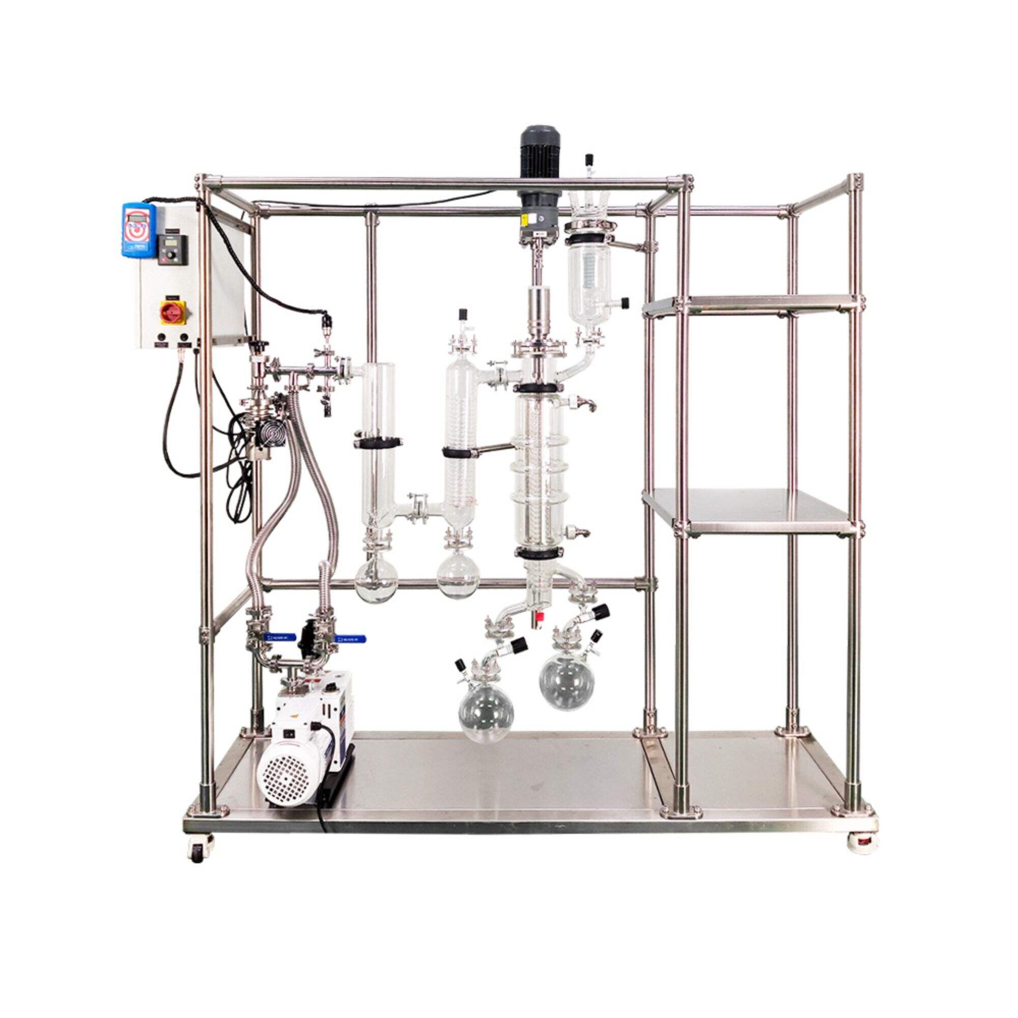 YMD-100 Glass Molecular Distillation Evaporated area: 0.15 ㎡ Treatment capacity: 0.1~5L/h