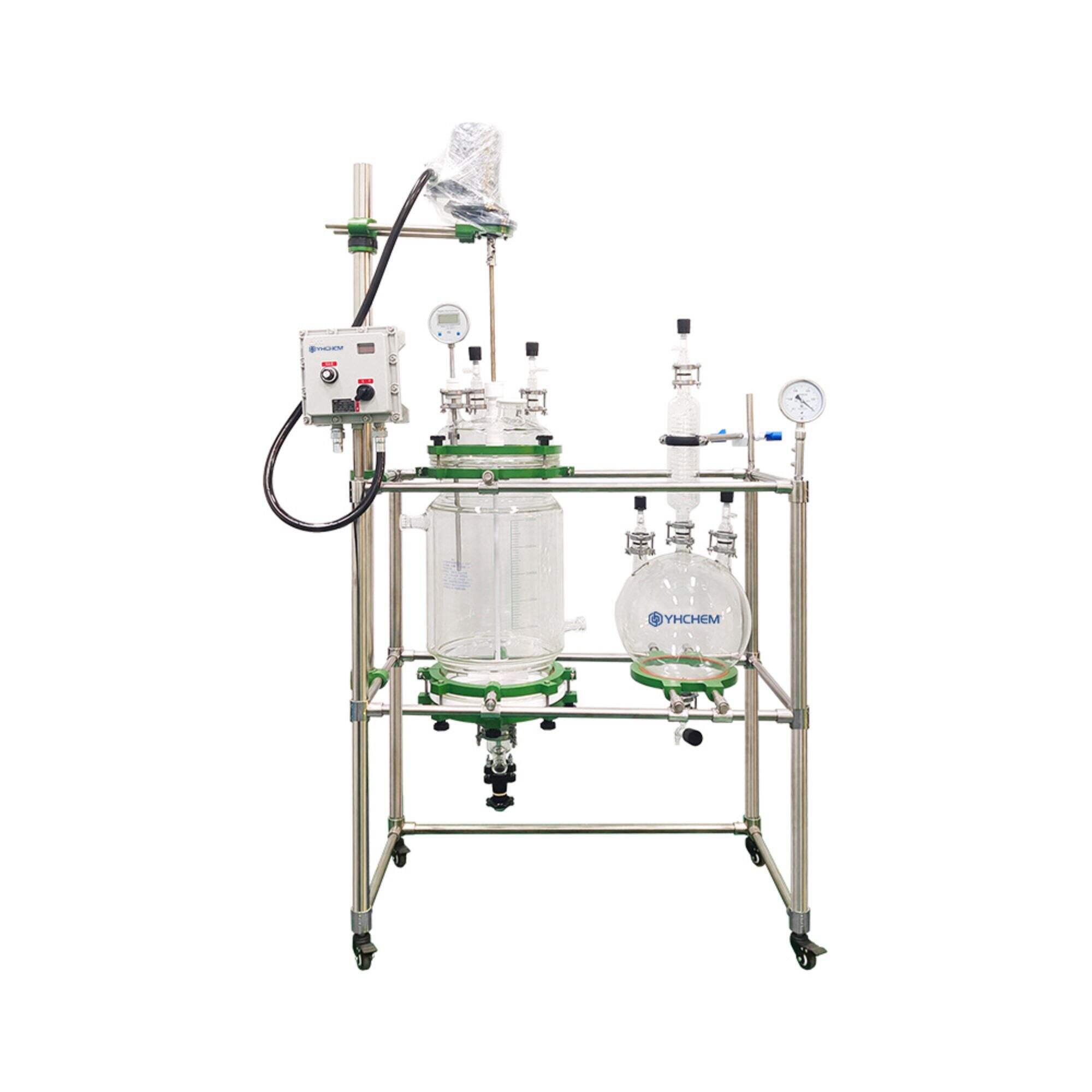 YFR-30EX  Multi-functional Jacketed Glass Reactor Filtration Area: 0.06㎡ Temperature Range: -80~200℃