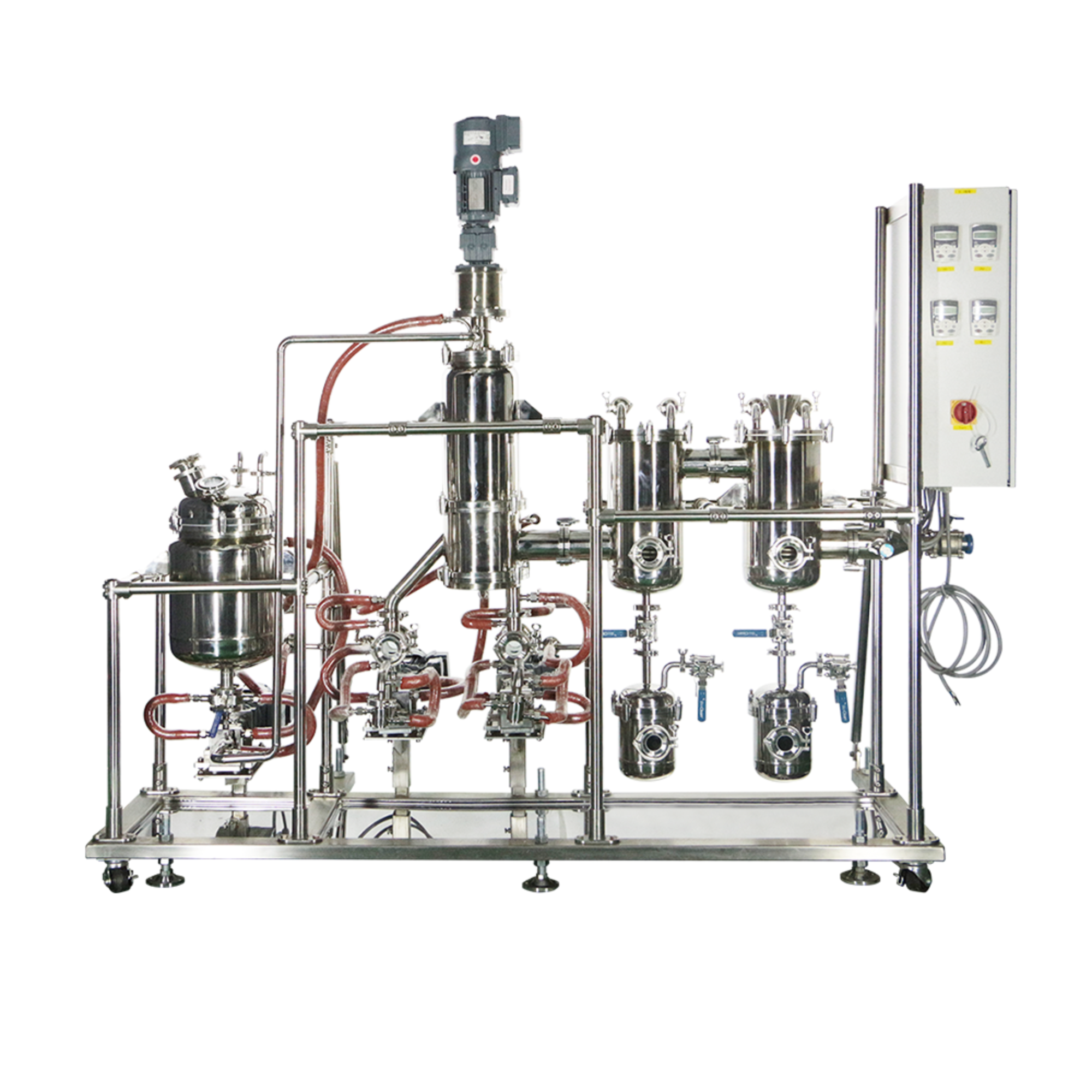 YMD-2S Stainless Steel Molecular Distillation Evaporated area: 0.2㎡ Treatment capacity: 2~20L/h