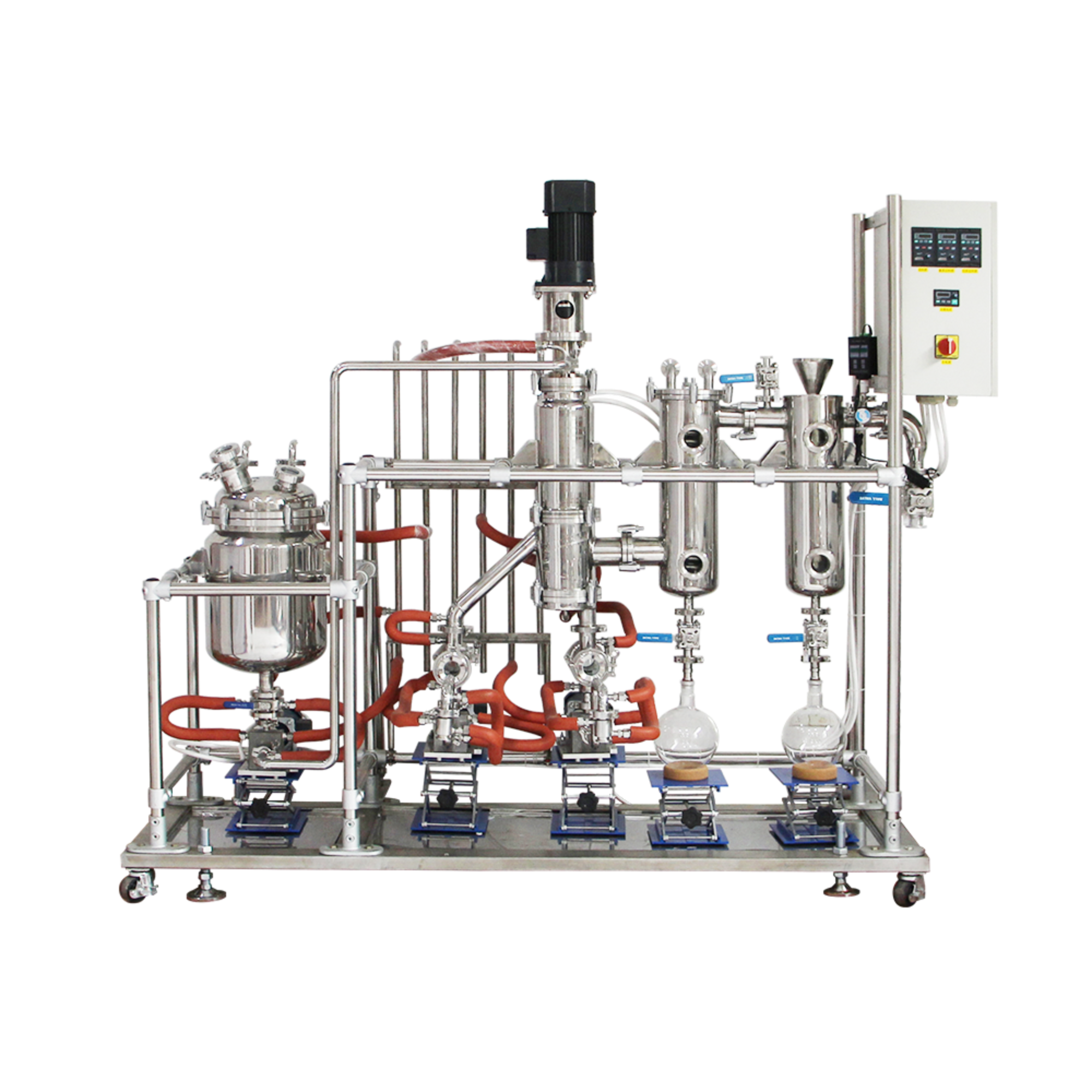 YMD-06S Stainless Steel Molecular Distillation Evaporated area: 0.06 ㎡ Treatment capacity: 1~5 L/h