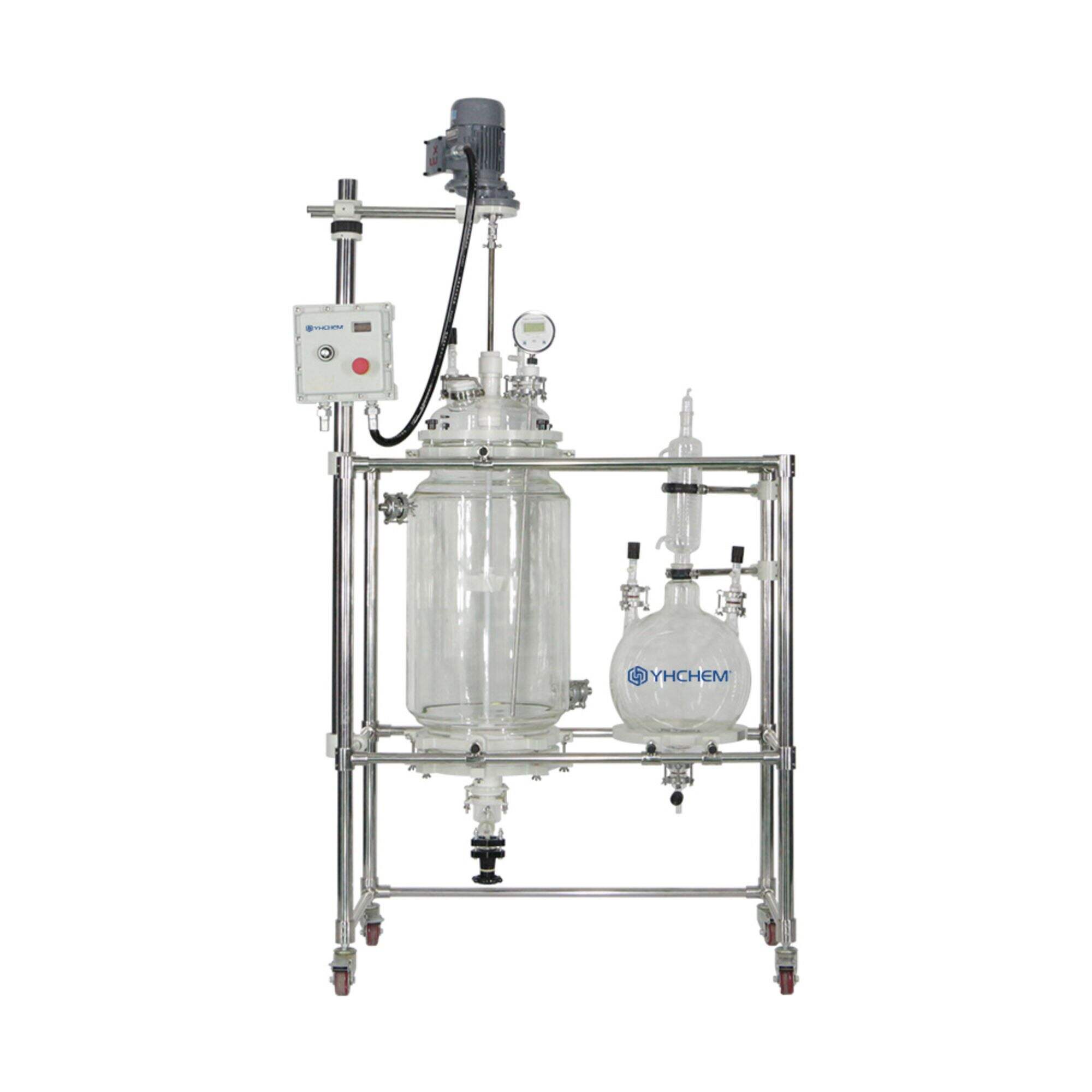 YFR-50EX 다기능 재킷 유리 반응기 여과 면적: 0.06㎡ 온도 범위: -80~200℃