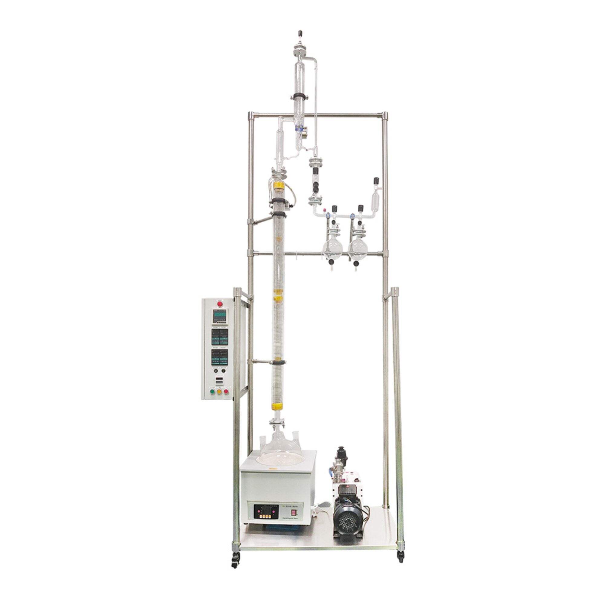 YFT-10 Galss Distillation Column Tower Condensing area：0.5 ㎡