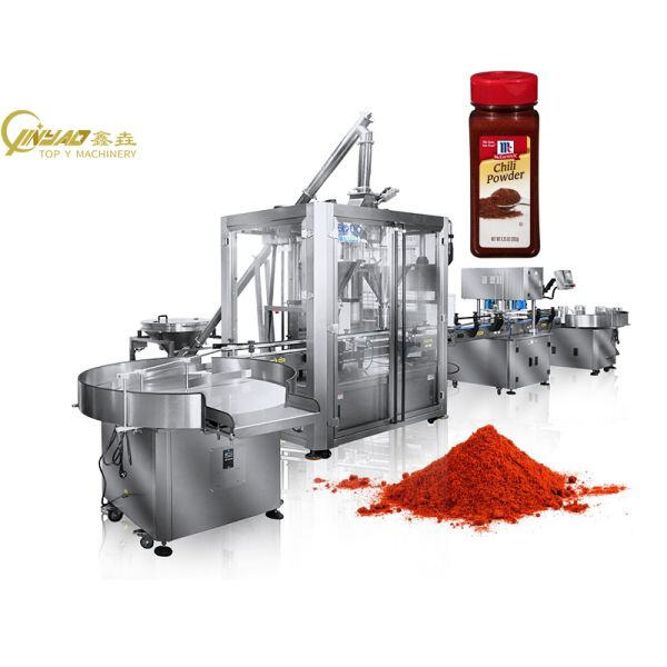 Safety top features of the Semi auto powder filling machine
